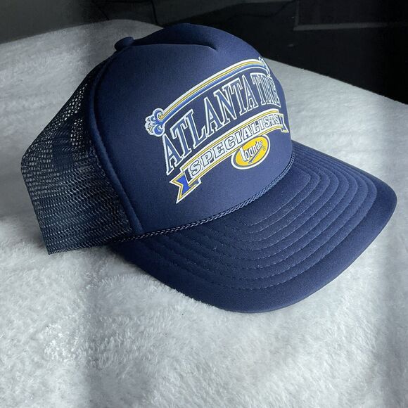 Vntg Atlanta Tire Specialist Bandog GA GEORGIA BLUE MESH SNAPBACK TRUCKER RARE - Picture 3 of 6